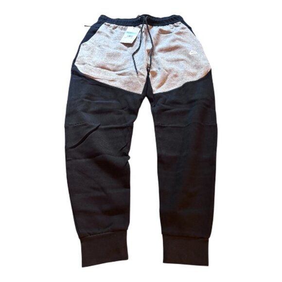 Nike Sportswear Tech Fleece Joggers Black/Dark Grey Heather/White - Picture 1 of 5